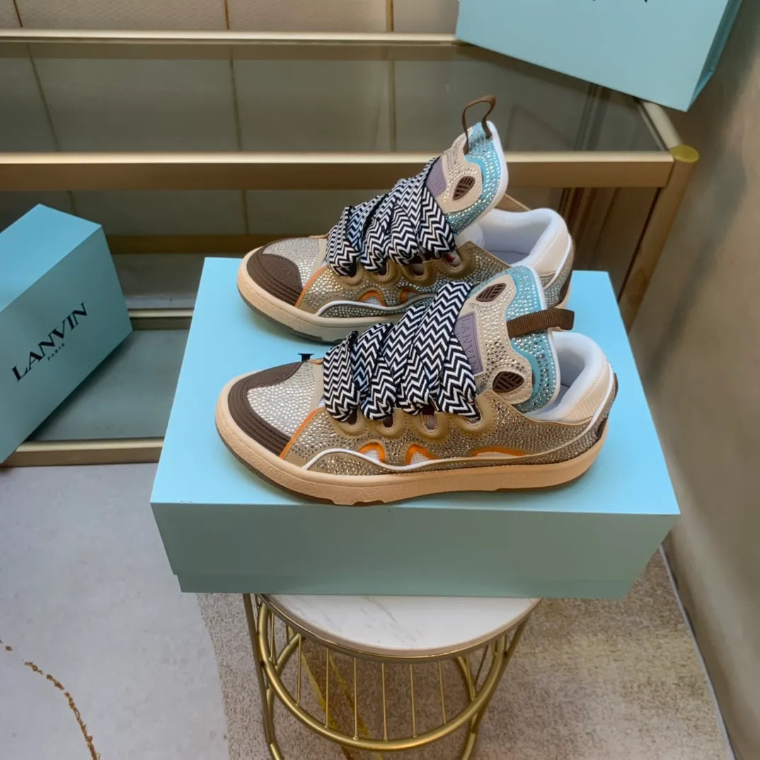 💰620. Lanvin LANVIN. 22 colors: nubuck fabric, breathable mesh, cowhide feet! Same style for men and women: sizes 35-46! High and low versions!